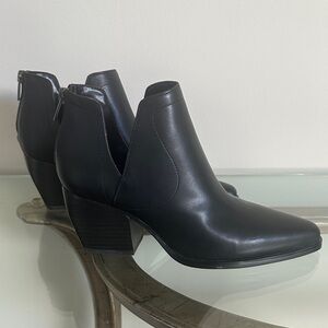Vince Camuto Sleek Black Ankle Booties
